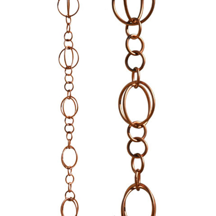 Patina Products Copper Life Circles Rain Chain-Half Length R280H