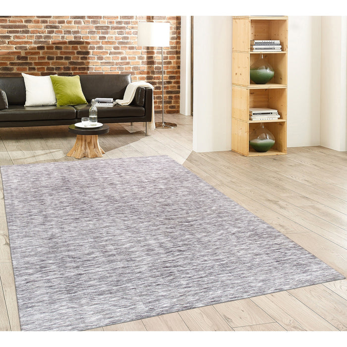 Pasargad Home Transitional Collection Hand-Loomed Polyester and Cotton Area Rug- 5' 0" X 8' 0" RENO-08 5X8