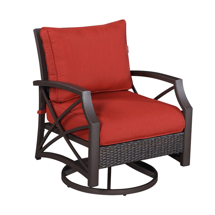 Serenity Rattan Wicker Swivel Chair