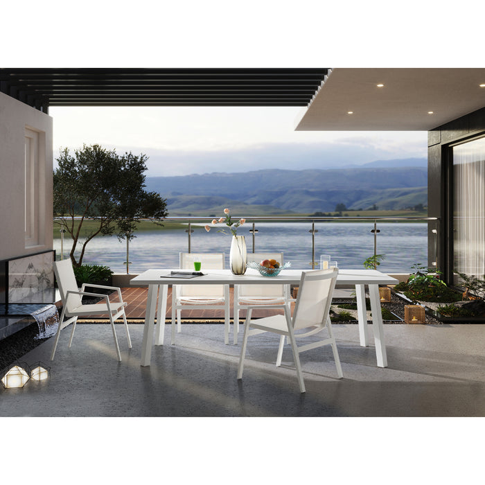 Whiteline Modern Living Rio Outdoor Dining Table – Rectangle
