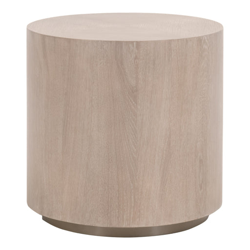 Essentials For Living District Roto Large End Table 4609-L.NGO/SLV