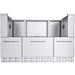 Sunstone 66” Sunstone Hybrid Grill Base Cabinet SAC66HGDC