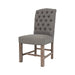 LH Imports York Dining Chair - Charcoal Grey & Oak Legs SDC05-06O
