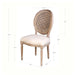 LH Imports Napoleon Dining Chair w/ Cane Back - Antique Linen SDC15-020