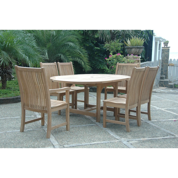 Anderson Teak Bahama Chicago 7-Pieces Dining Chair C Set-7