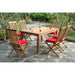 Anderson Teak Montage Bristol 7-Pieces Dining Set SET-202 detail view