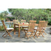Anderson Teak Montage Bristol 7-Pieces Dining Set SET-202 close-up view