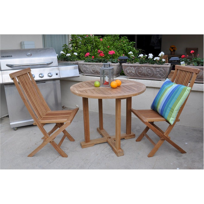 Anderson Teak Montage Bristol 3-Pieces Dining Set SET-209 lifestyle view