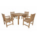 Anderson Teak Montage Braxton 5- Pices Dining Set B SET-214 detail view