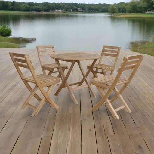 Anderson Teak Chester Alabama 5-Pieces Bistro Set SET-226