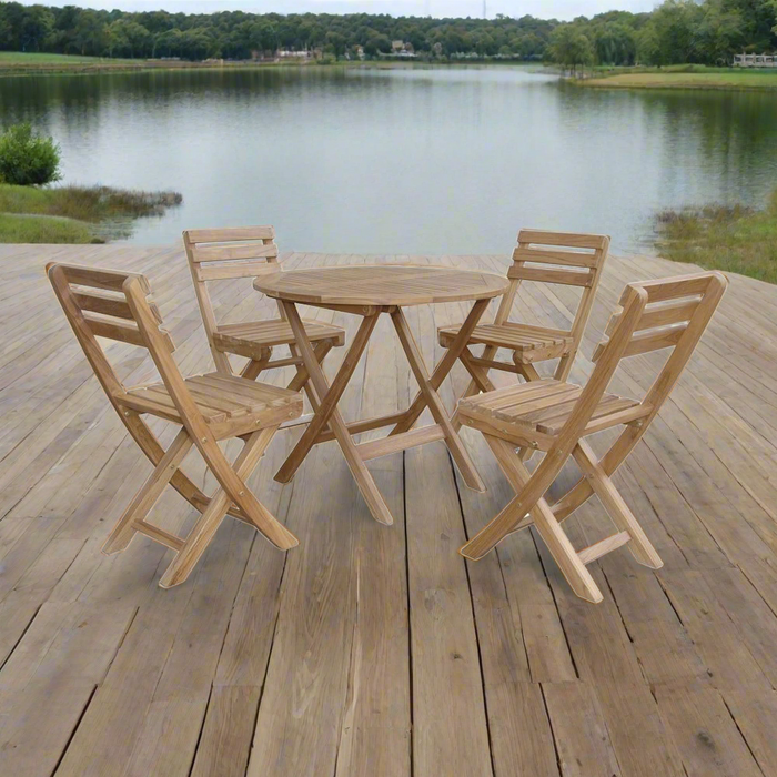 Anderson Teak Chester Alabama 5-Pieces Bistro Set SET-226