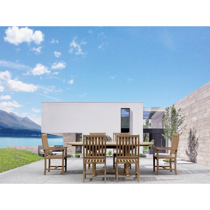 Anderson Teak Bahama Wilshire 7-Pieces Extension Dining Set Set-26