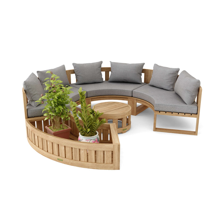 Anderson Teak SET-808 Circular Modular Deep Seating Set SET-808