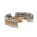 Anderson Teak SET-811 Circular Modular Deep Seating Set SET-811