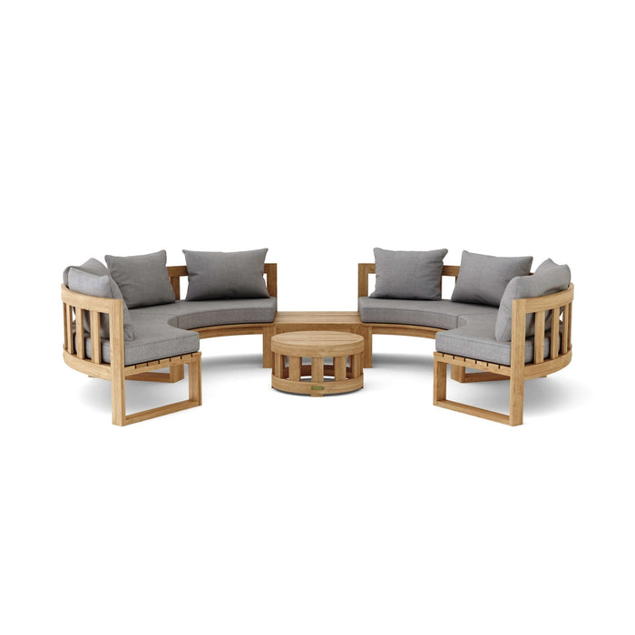 Anderson Teak SET-811 Circular Modular Deep Seating Set SET-811