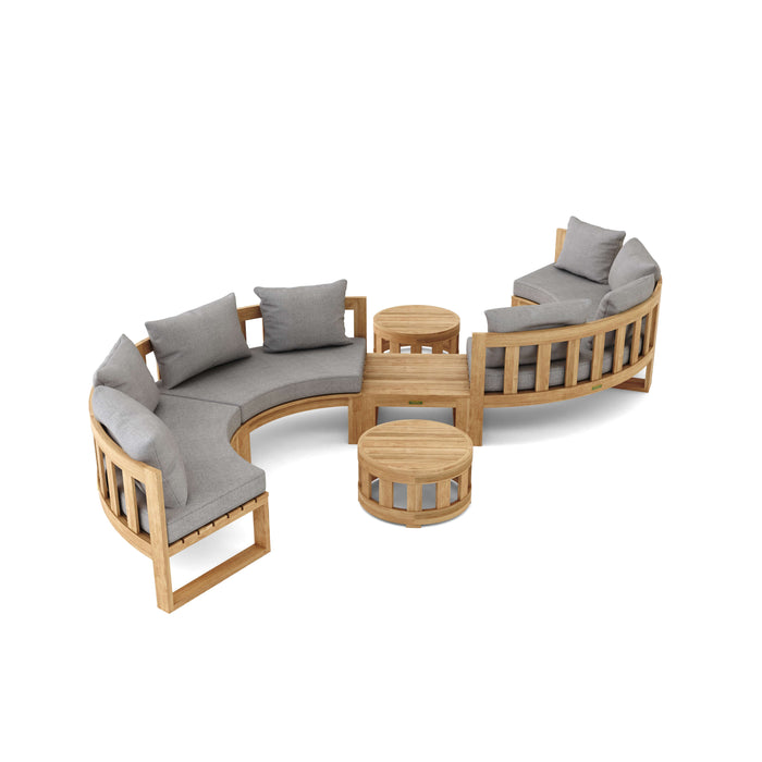 Anderson Teak SET-813 Circular Modular Deep Seating Set SET-813