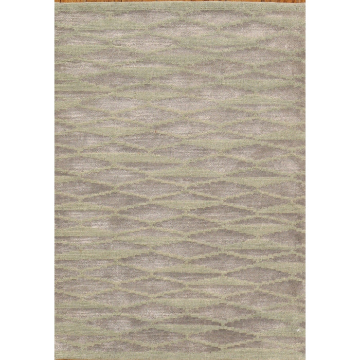Pasargad Home Modern Collection Hand-Knotted Silk & Wool Area Rug- 2' 0" X 3' 0" SHIMMER-2 2X3