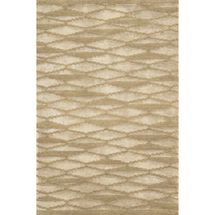 Pasargad Home Modern Collection Hand-Knotted Silk & Wool Area Rug- 8' 1" X 9' 11" SHIMMER-3 8X10