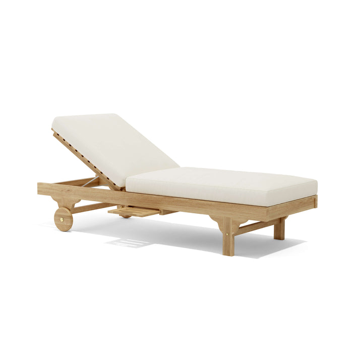 Anderson Teak Capri Sun Lounger Adjusted Back & Side Tray SL-071