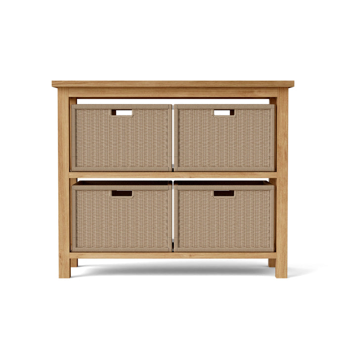 Anderson Teak Towel Console w/ 2 Shelves Table SPA-4720