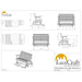 LuxCraft 4' Plain Balcony Glider Chair