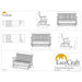 LuxCraft 5' Classic Balcony Glider Chair