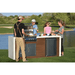 Kokomo Professional Shiplap Outdoor Kitchen KoKoMo Grill With Waterfall Edge