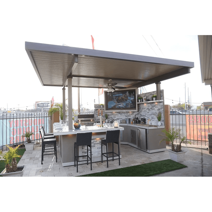 Kokomo Best Outdoor Kitchen Bermuda BBQ Island with TV