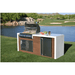 Kokomo Professional Shiplap Outdoor Kitchen KoKoMo Grill With Waterfall Edge