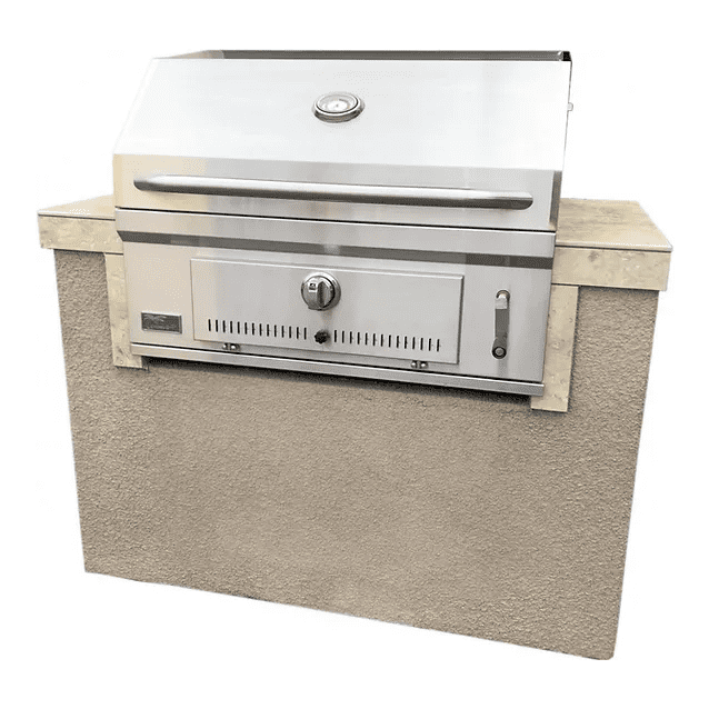 Kokomo St. Martin 4' Charcoal Built In BBQ Island