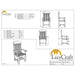 LuxCraft Dining Height Captain Chair