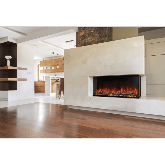 Modern Flames Landscape Pro 94" Electric Fireplace Wall Mount Studio Suite | White Ready to Paint