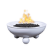 The Outdoor Plus 36" Sedona Powder Coated Fire Bowl with Round Legs | Low Voltage Electronic Ignition