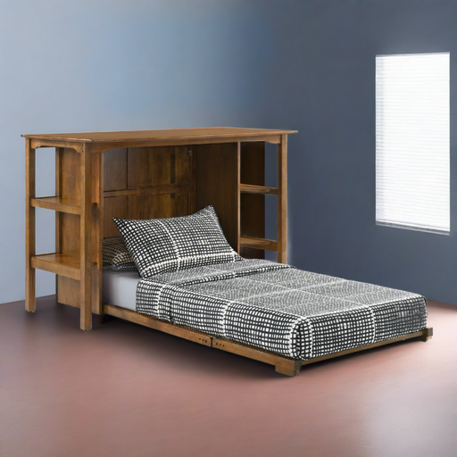 Night and Day Furniture Siesta Desk Twin Murphy Cabinet Bed Complete