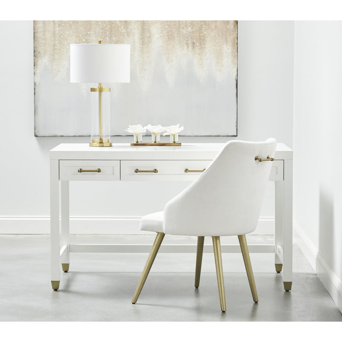 Essentials For Living Traditions Stella Desk 6137.WHT/BBRS