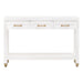 Essentials For Living Traditions Stella Narrow Console Table 6138.WHT/BBRS