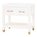 Essentials For Living Traditions Stella 1-Drawer Nightstand 6134.WHT/BBRS