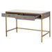 Essentials For Living Traditions Strand Shagreen Desk 6124.GRY-SHG/GLD