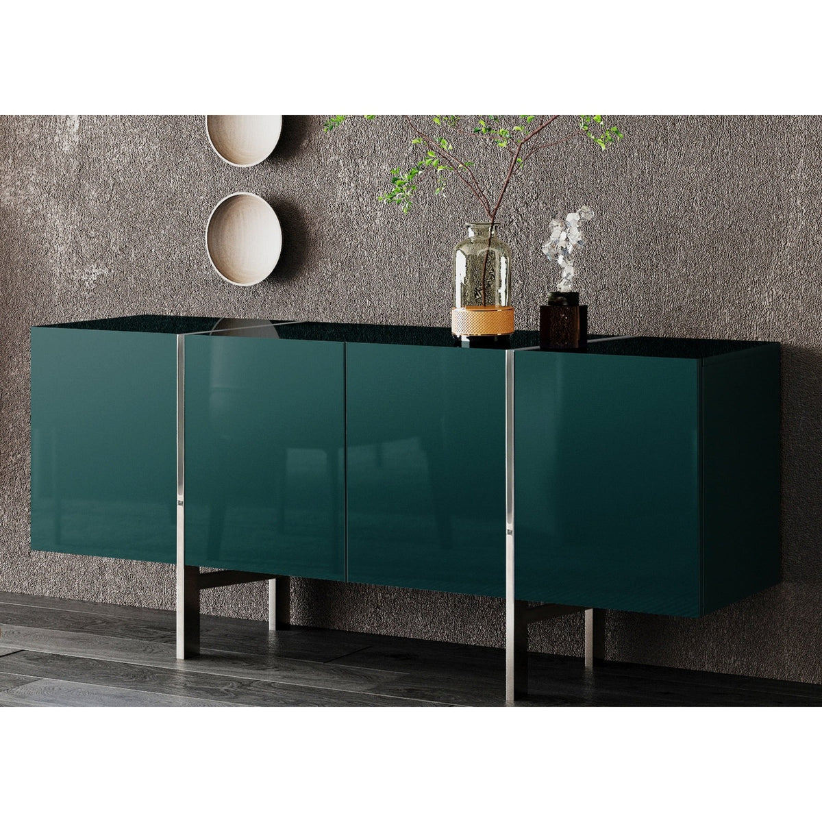 Whiteline Modern Living Struttura Buffet Small — Archic Furniture
