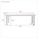 NovaSolo Halifax Dining Table 62" White T759-160