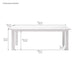 NovaSolo Halifax Dining Table 62" White T759-160