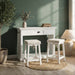 NovaSolo Halifax Kitchen Table Set White T767