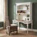 NovaSolo Provence Secretary Desk with Hutch White T771