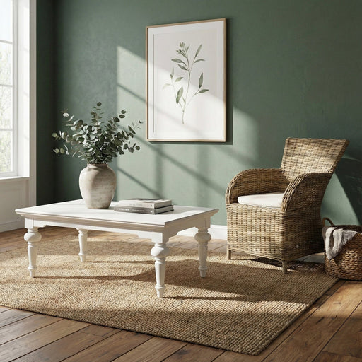 NovaSolo Provence Rectangular Coffee Table White T775