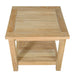 Anderson Teak 22" Square 2-Tier Side Table TB-222S