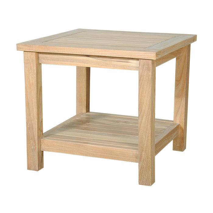 Anderson Teak 22" Square 2-Tier Side Table TB-222S