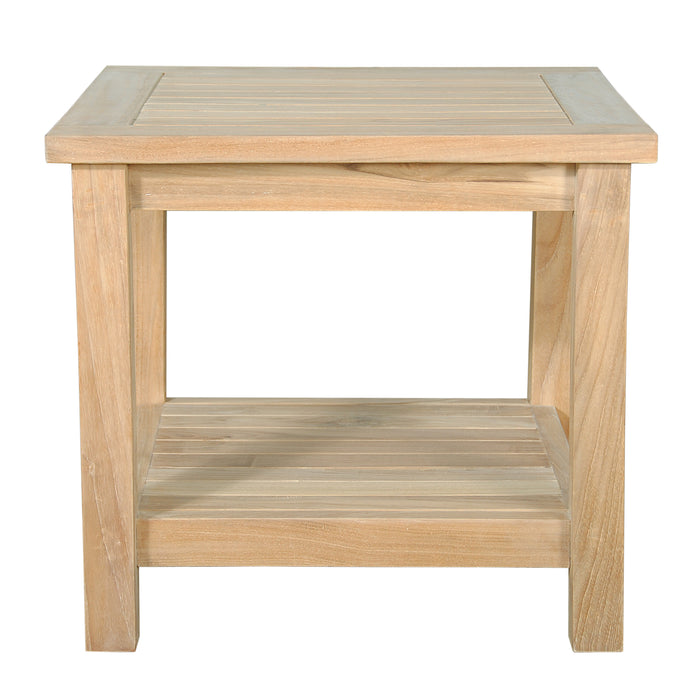 Anderson Teak 22" Square 2-Tier Side Table TB-222S