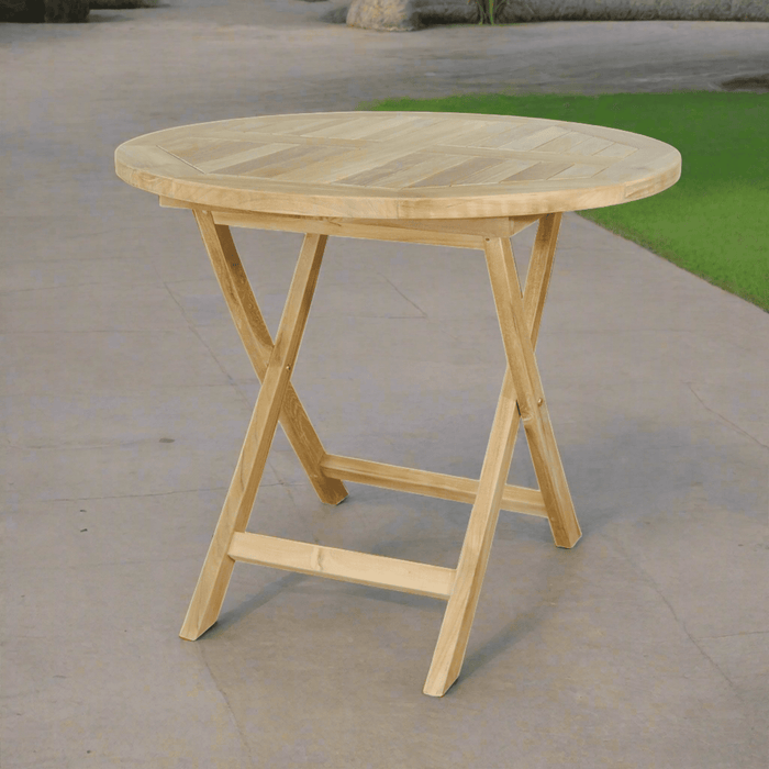 Anderson Teak Windsor 31" Round Picnic Folding Table TBF-031R