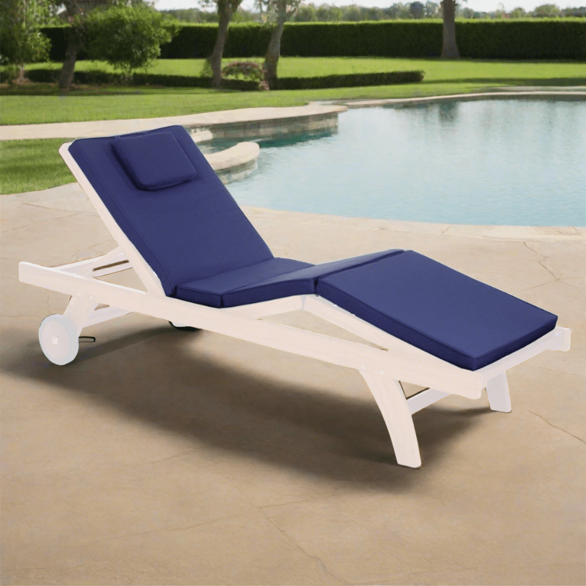 All Things Cedar Blue Chaise Lounger Cushion TC70-B — Archic Furniture