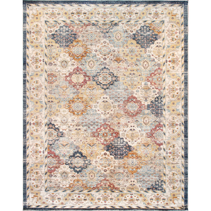 Pasargad Home Heritage Collection Power Loom L. Blue Area Rug pfh-07 4x6